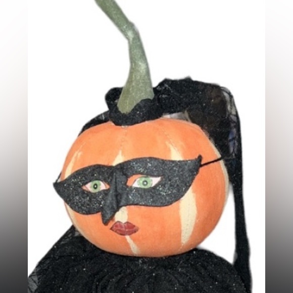 Vintage Joe Spencer Gathered Traditions Masked Pumpkin Witch - Picture 5 of 5